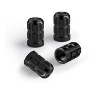 MINGRUILIHAI Bouchons de Valve Voiture pour Benz Metris 2016-2024, 4 Pièces Capuchons de Tige de Pneu en Aluminium Anti-Rouille Résistant à la Corrosio,Normal-Black