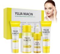 MINGRUO 4Pcs Yuzu Ensemble de soins de la peau, Kit d'hydratation de la peau, ensemble de soins de la peau pour femmes et filles, Coffrets Cadeau de Soins pour la Peau essentiels de voyage
