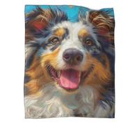 MingSheng Impression 3D Chien pour Animaux de Compagnie Couverture en Flanelle Douce Et Chaude Microfibre Légères Couvertures pour Voyager, Lit Ou Canapé 60x80inch(150x200cm)