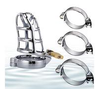 MINGSHOP Cage Lọçk Contrôle Physique Homme Ḉhạštịty✿Rḗštråînt (3Pcs Anneaux : 40, 45, 50 mm)