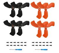 MINGVEN Neo 2 Accessoires - 8 hélices de rechange pour DJI Neo 2, durables et légères avec tournevis et vis, installation facile pour un vol stable (4 noirs + 4 oranges)