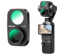 MINGVEN Objectif grand angle compatible avec DJI Osmo Pocket 4P, montage à | FOV étendu de 112°, multicouche, verre optique HD pour DJI Osmo Pocket 4P Outdoor Travel Vlogging vidéo tournage