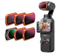 MINGVEN Osmo Pocket 3 Lot de 6 filtres ND magnétiques + filtre CPL compatibles avec DJI Osmo Pocket 3/Xtra Muse Vlogging Camera Accessories (CPL, ND8, ND16, ND32, ND64, ND128)