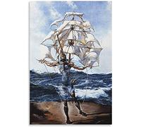 MINGYANMAO Peintures Sur Toile 60 * 90cm Salvador Dali Peinture Poster Arredamento Casa Decorativo Soggiorno Camera da letto Senza Cornice