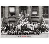MINGYANMAO Toile Tableau 60 * 90cm Art Kane's Great Day in Harlem Jazz Portrait 958 poster Arredamento moderno per la casa per la camera da letto della famiglia Senza Cornice