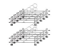 MINGYI Cintres avec Pinces Lot de 50, Cintre Antidérapants pour Pantalons Jupes Chaussettes