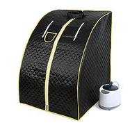 MINGYI Sauna à Vapeur Portable et Pliable 1 000W avec Générateur de Vapeur 2,5 Liter, Chaise Pliable et Télécommande, 88×76×100cm (Noir)