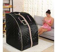 MINGYI Sauna Infrarouge à Sec Portable et Pliable, Sauna Complet du Corps, avec Chaise Pliable et Télécommande, Personnel Sauna pour la Maison, 80×70×98 cm (Noir)