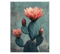 MINGYTN Impression Sur Toile Peinture Affiche D'art De Cactus, Impression Sur Toile, Décoration Murale Esthétique Et Naturelle(Q,40x60cm)