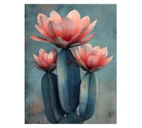 MINGYTN Impression Sur Toile Peinture Affiche D'art De Cactus, Impression Sur Toile, Décoration Murale Esthétique Et Naturelle(O,40X50cm)