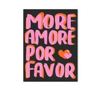 MINGYTN Impression Sur Toile Peinture Affiches D'amour Colorées Avec Lettres Imprimées, Peinture Sur Toile Pour Chambre À Coucher, Salon, Décoration Murale(I,40x60cm)