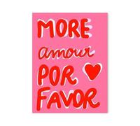 MINGYTN Impression Sur Toile Peinture Affiches D'amour Colorées Avec Lettres Imprimées, Peinture Sur Toile Pour Chambre À Coucher, Salon, Décoration Murale(B,20x30cm)