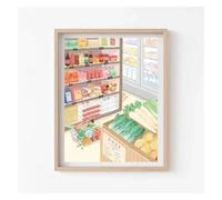MINGYTN Impression Sur Toile Peinture Affiches Et Impressions Sur Toile Représentant Des Aliments Chinois Indiens, Vietnamiens Et Japonais, Dîners Entre Amis Et Famille Décoration Murale(O,30x40cm)