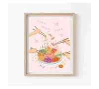 MINGYTN Impression Sur Toile Peinture Affiches Et Impressions Sur Toile Représentant Des Aliments Chinois Indiens, Vietnamiens Et Japonais, Dîners Entre Amis Et Famille Décoration Murale(Ré,20x30cm)