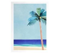 MINGYTN Impression Sur Toile Peinture Peinture Sur Toile Murale, Tableau Simple, Paysage De Plage D'été En Plein Air, Affiche, Coucher De Soleil, Surfeurs, Natation, Océan(X,40x60cm)