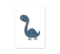 MINGYTN Impression Sur Toile Peinture Peinture Sur Toile Nordique, Joli Dessin Animé, Alphabet, Animaux, Dinosaures, Décoration Murale Pour Chambre D'enfant(H,30x40cm)