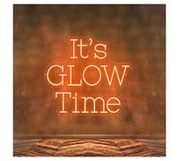 MINGYTN LED néon signe Enseigne Au Néon It's Glow Time Adaptée À La Décoration Murale D'un Salon De Beauté Ou D'un Café, Avec Variateur D'intensité, 43cmx48cm(UNE)