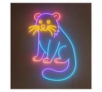 MINGYTN LED néon signe Enseigne Lumineuse En Forme D'animal, Intensité Variable, Thème Sciences Naturelles, Lampes Décoratives Pour Animalerie, Chambre D'enfant,45cm