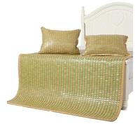 Mingyu Matelas De Couchage en Bambou : Pliable, Doux Et Climatisé, Design Estival, avec Surface Respirante Mahjong(180x200cm70.8x78.7)