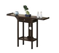 Mingyu Table D'autel Chinoise Rétro : Autel De Méditation avec Tiroir Intégré pour Prières, Divination, Culte Et Étagère De Présentation (Pots, Plantes, Livres)(80 * 31 * 100cm/31.5 * 12.2 * 39.5in)