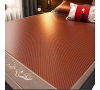 Mingyu Tapis d'été en Bambou et rotin - Tapis de climatisation Pliable brodé pour lit/Sol Multi-usages(90 * 190CM/35.4x74.8)
