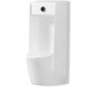 Mingyu Urinoir Mural Compact avec Chasse d'eau Automatique, Conçu pour Une Installation Compacte dans Les Coins. Idéal pour Un Usage Commercial Et Domestique dans Les Bars, Hôtels(White)