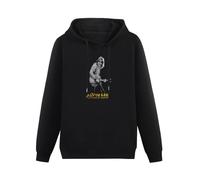 MINGYU VINIBABY Men Long Sleeve Printed Hoodies Alvin Lee A Tribute to Guitarist Legend Hoody Sweatershirt Black 3XL