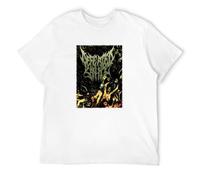 MINGYU VINIBABY Men's Authentic Defeated Sanity Psalms of The Moribund Death Metal T-Shirts White 3XL