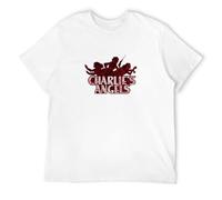 MINGYU VINIBABY Men's Charlie's Angels TV Show Cotton T Shirt White XXL