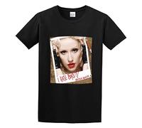 MINGYU VINIBABY Men's Christina Aguilera I Hate Boys Cotton T Shirt Black XL