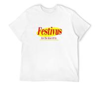 MINGYU VINIBABY Men's Festivus for The Rest of Us T-Shirts White S