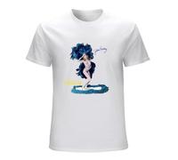MINGYU VINIBABY Men's Golden Earring Moontan Funk Mens Round Neck Funny Shirt T-Shirts White XL