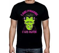 MINGYU VINIBABY Men's I Am Frank Frankenstein - Halloween Horror Film Movie T-Shirts Black XL