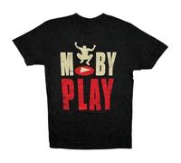 MINGYU VINIBABY Men's Moby Play Distressed T Shirt Music Singer Black XL