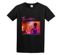 MINGYU VINIBABY Men's Pat Benatar Sing Cotton T Shirt Black S
