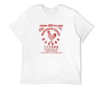 MINGYU VINIBABY Men's Sriracha Hot Sauce Chilli BBQ Adults Food Fat T-Shirts White XXL