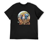 MINGYU VINIBABY Men's The Byrds Band Vintage Standard Adult Casual T Shirt Print Tops Black XL