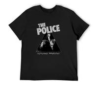 MINGYU VINIBABY Men's The Police Zenyatta Mondatta Casual T Shirt Print Tops Black S