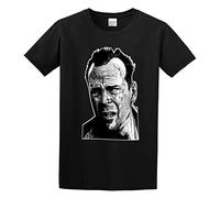 MINGYU VINIBABY Men's Yippee Ki Yay Bruce Willis Cotton T Shirt Black M