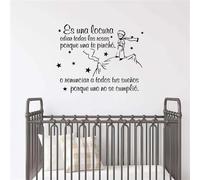 MINGYUANS Le Petit Prince Sticker Mural Amovible Noir pour Chambre d'enfant ou Chambre Déco Créer une Ambiance Chaude70cm x 56cm