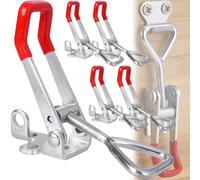 MINGZE 5 pcs Sauterelles bascule pince métallique fixer loquet loquets de serrage 4001, Type de verrou de porte de capacité de maintien en métal de décharge rapide d'outil de main 150Kg