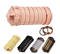 MINGZE Da Vinci Code Verrouillage, Rétro Metal Cryptex Intéressant Créatif Cadeaux Saint-Valentin journée Anniversaire Cadeau avec Seigneur de la Anneaux Exquis Cadeau Boîtes et des Sacs (Rose Gold)