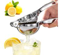 MINGZE Presse-citron portable en acier inoxydable pour manger sainement, hôtel, restaurant, maison, cuisine, bar, fruits, citron, orange, citron vert, presse-agrumes