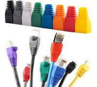 MINGZE RJ45 CAT5 CAT5E CAT6 câble Ethernet réseau anti-traction bottes câble connecteur prise - 100 pièces couleur mixte