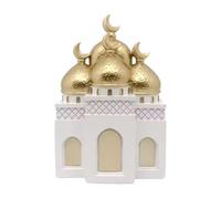Mingzhang Statue de Ramadan en résine 19 × 13 × 7 cm - Architecture islamique Château Mosquée Tour Eid Mubarak, Cadeau de l'Aïd Ramadan pour les amateurs de décoration islamique (Style A)