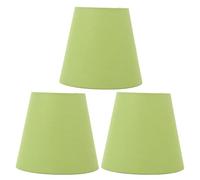 MINGZHE 3pcs Abat-jour en Tissu Moderne Abat-jour en Tissu Portable Abat-jour en Tissu Coloré E14 Type Abat-jour en Tissu pour Lampes de Table Lampadaires, Couverture D'abat-jour pour(Pois Vert)
