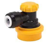 Mingzhe Adaptateur de Connecteur Rapide à Double Serrage, 5/16 Pouces, Principal Résistant aux Produits Chimiques, Portable pour Tube de Barrière EVA (Liquide jaune)