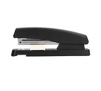MINGZHE Agrafeuse, Agrafeuse de Bureau Portable à 210 Aiguilles, Agrafeuse de Base en Plastique ABS Noir, Agrafeuses à Main Rotatives Régulables de Grande Capacité pour Salle de