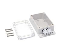 mingzhe Boîte de Jonction IP66 ABS PC pour Base RF Double Alimentation, avec Couvercle Transparent pour Lumières d'arbre de Noël en Plein Air