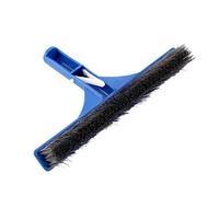 mingzhe Brosse en Acier de Nettoyage de Piscine 10 Pouces avec Trou Vis pour Murs Fond D'étang Source Chaude Spa, Poignée en Plastique Léger Brosse Acier Inoxyda
